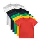 Blank Kids What Why Knitted Blank Style Baby Cotton Plain Clothes Custom Kids T Shirt Printing