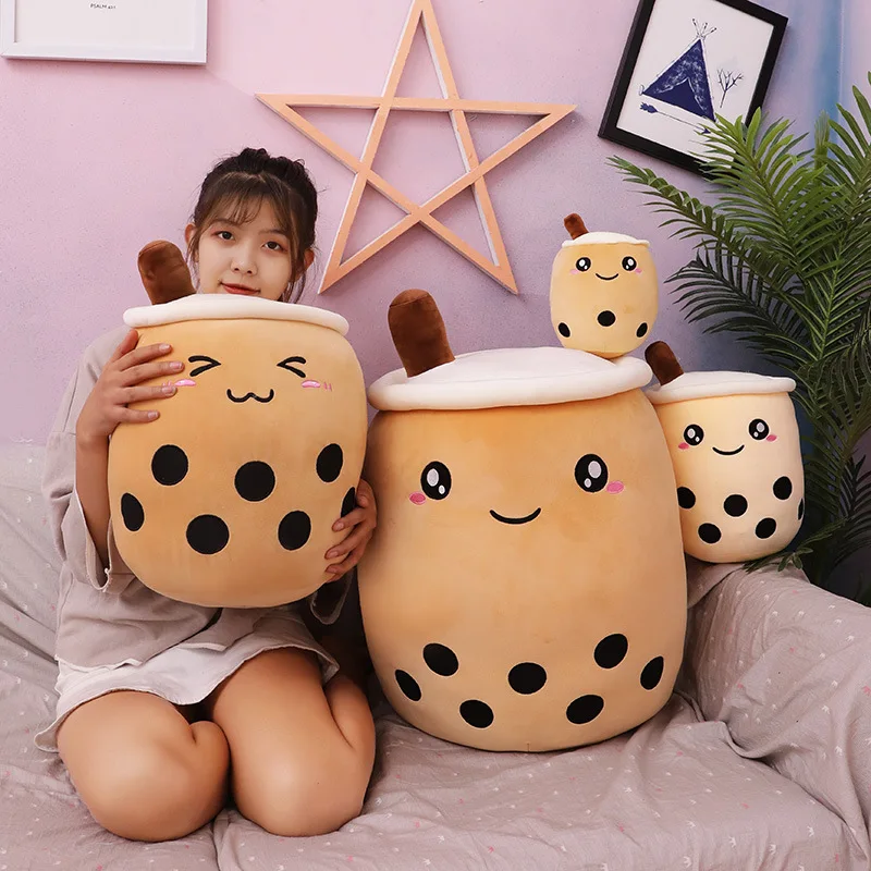 bubble tea cup plush toy pillow