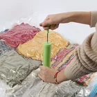 Bag Hand Vacuum Plastic Bag Vacuum Storage Bag Manufacturer Hand Pump Vacuum Plastic Bag 1 Way Valve/transparent