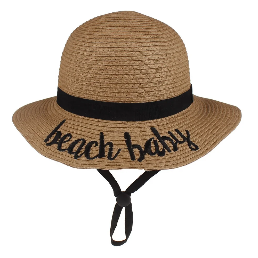 straw bucket hat with string