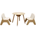 Kids Play Environmental Wooden Table Kids Multifunctional Round Kids Play Table For Wholesale