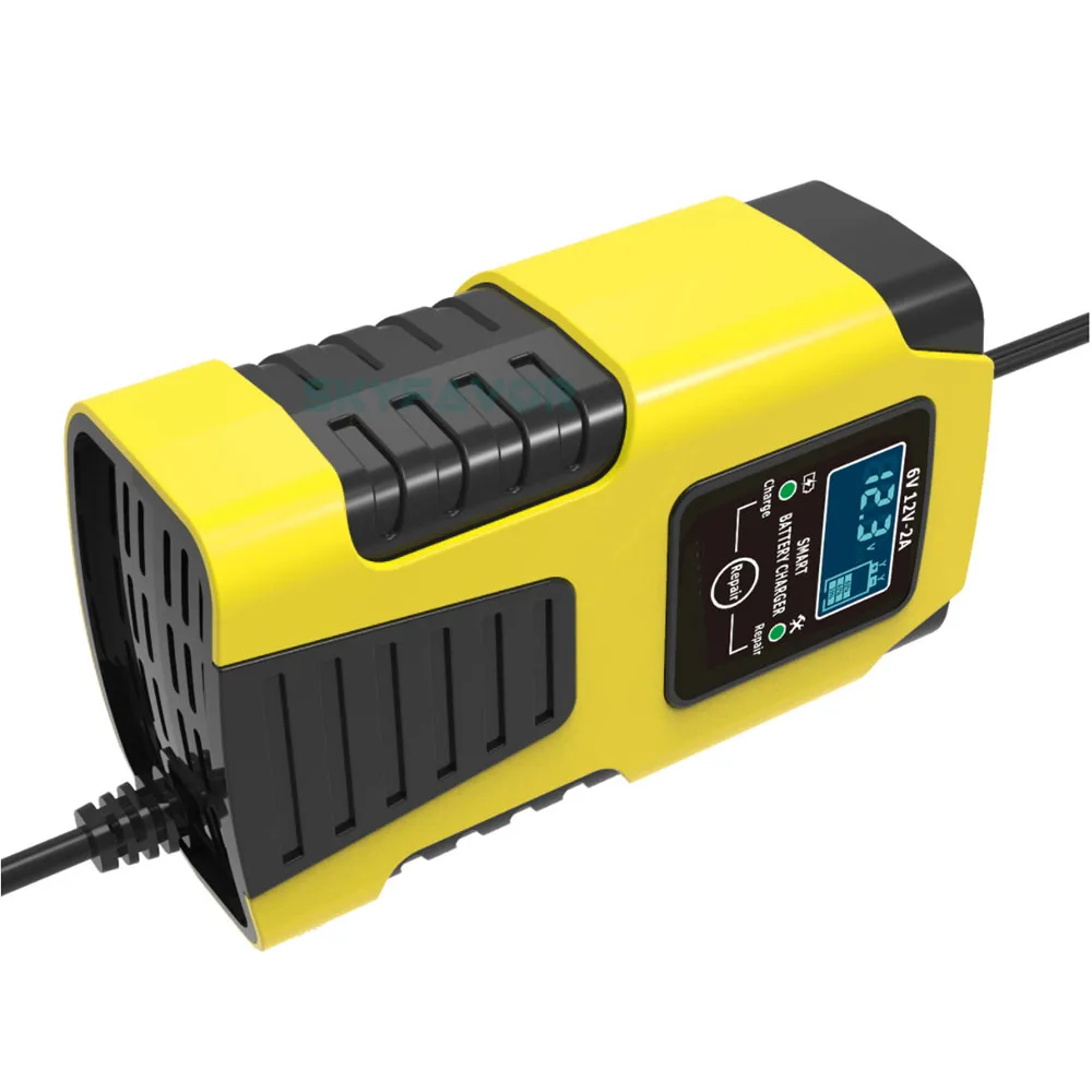 Most selling 6 volt battery charger 6V 12V 2A Universal automatic deep cycle lead acid pulse repair motorcycle battery charger