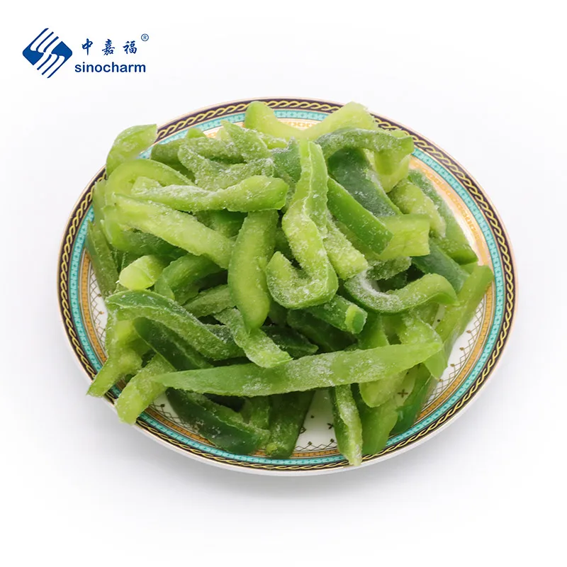 Sinocharm Haccp Organic Vegetables High Quality Fresh Iqf Green Pepper