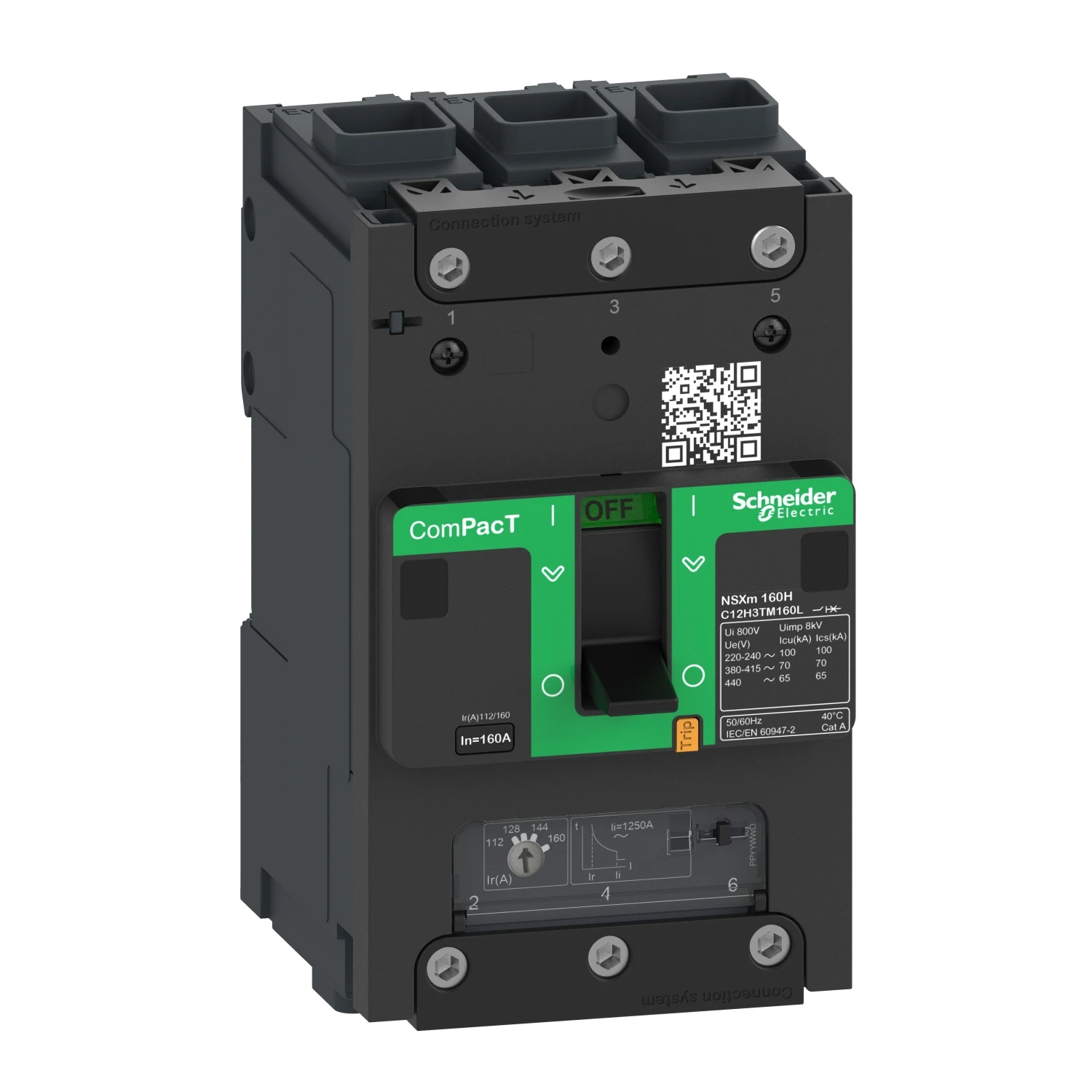 S Chneider NSX Series MCCB Circuit Breaker Compact NSX160m B 25kA AC