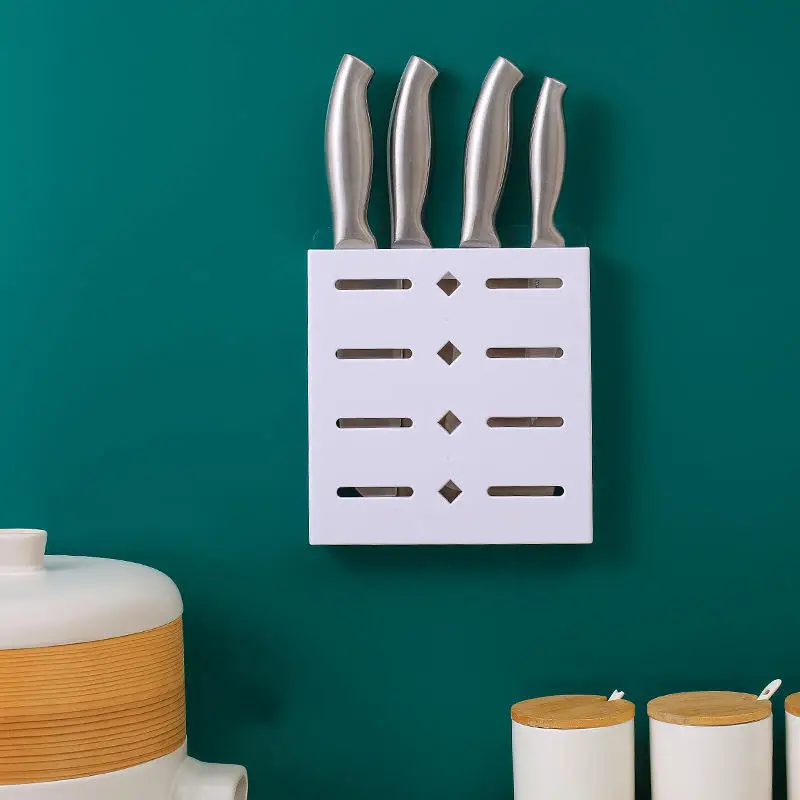 New Wall Mounted Knife Rack Kitchen Stand Storage Rack Multifunctional Knife Rack Cooking Kitchen Accessories