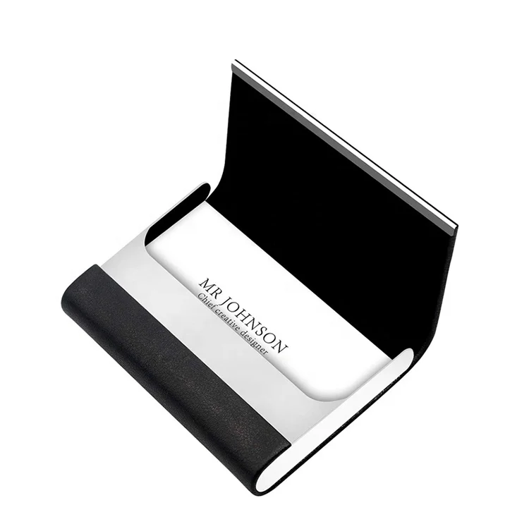 Business Card Holder, Metal Business Card Case Pocket, Card Holder For