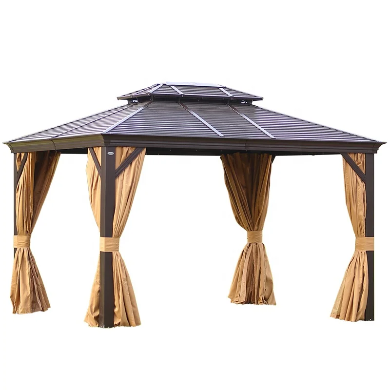 Solid Roof Aluminium Gazebo Outdoor 