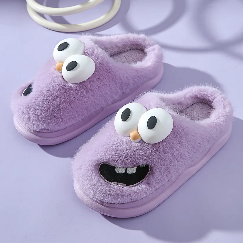 2023 female autumn and winter cute cartoon animals slippers for guests winter warm slides slippers