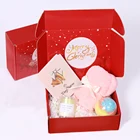 Gift Gift Set For Her B006 3 In 1 Xmas Festival Present Wholesale Creative Custom Gift Bath Christmas Set For Women