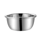 Silver Bowls Silver Metal Bowl Multi-function Custom Kitchen Silver Metal Big Stainless Mixing Bowls