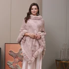 Cape New Style Women Cape Coat High Quality Faux Wool Poncho Winter Warm Casual Big Viscose Poncho Cape