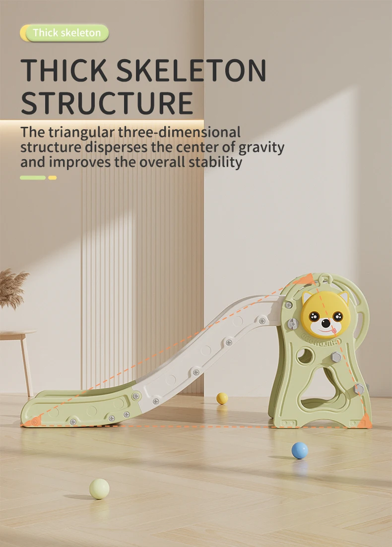 Feelkids Cute Dog Fun & Safe Durable Plastic Slide for Indoor Play-for Toddlers Children Kindergarten & School supplier