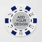 Casino Poker Set Poker Chip Sets Custom Made Logo 40mm Casino ABS Iron Casino Poker Chips Set