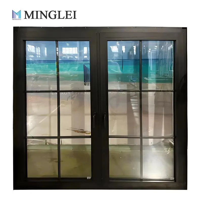 product nfrc standard european style energy efficient thermal break aluminum windows triple glaze tilt turn window with grid-2