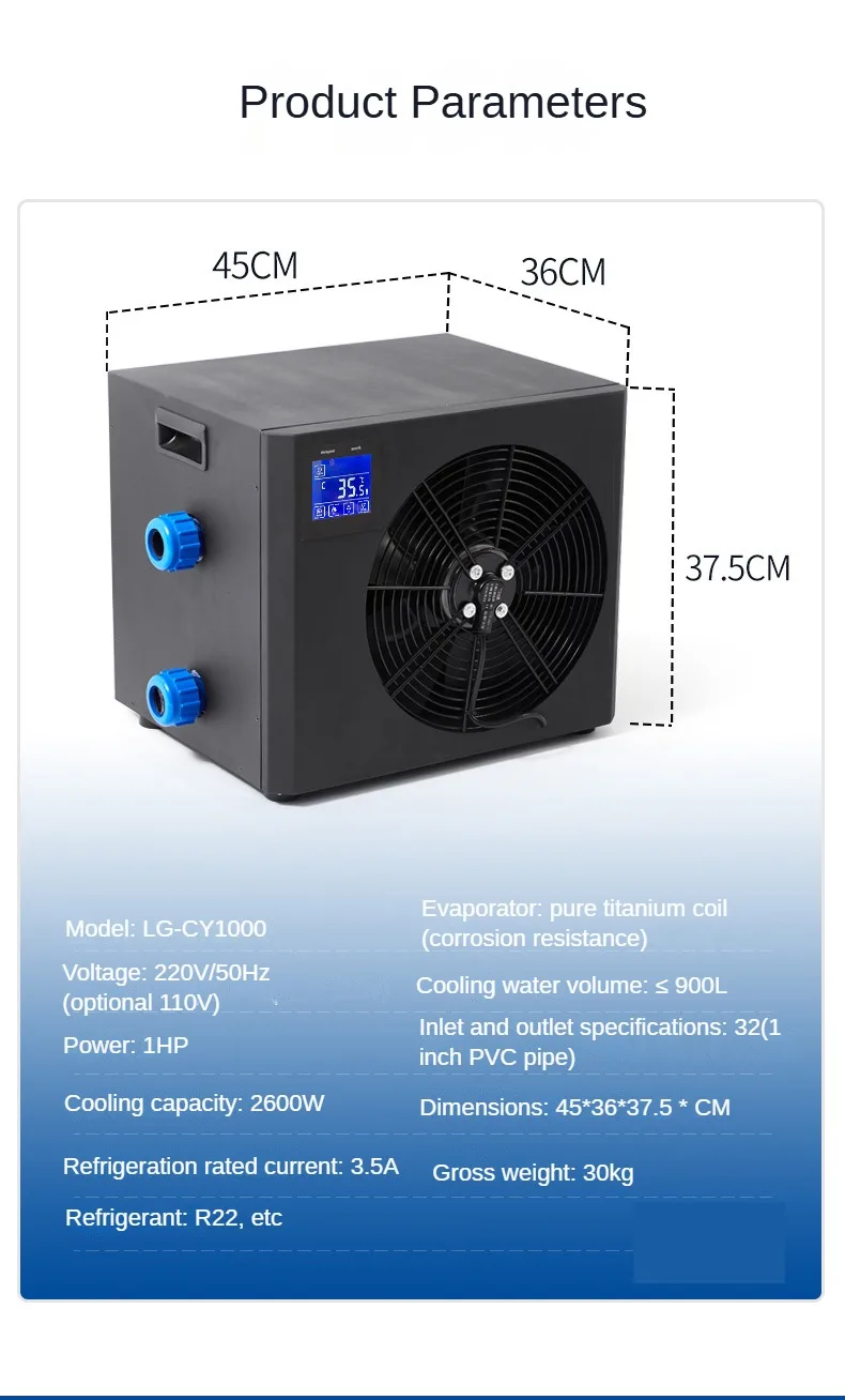 -cy1000 Chiller, CY1000, 220 V, 2600W - detail 16