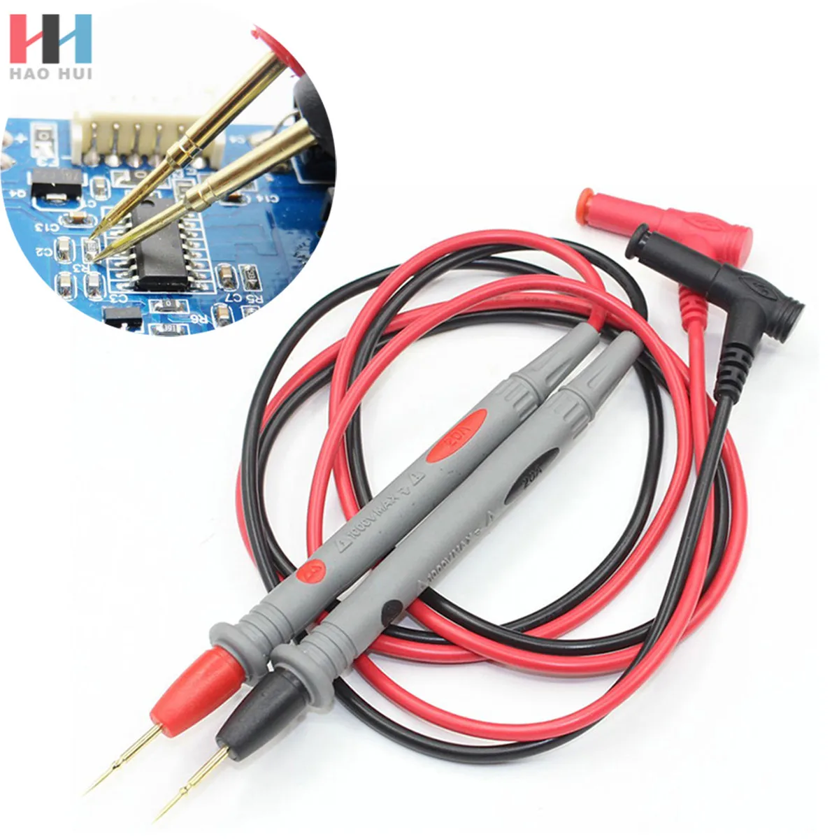 HELYZQ 1000 V 20A Thin Needle Probe Testing Multi Meter Digital Multimeter Tester HELYZQ 1000 V 20A Thin Needle Probe Testing Multi Meter Digital Multimeter Tester