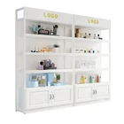 Cosmetic Factory Supply Low Price Metal Wood Cosmetic Cabinet Makeup Display Stand