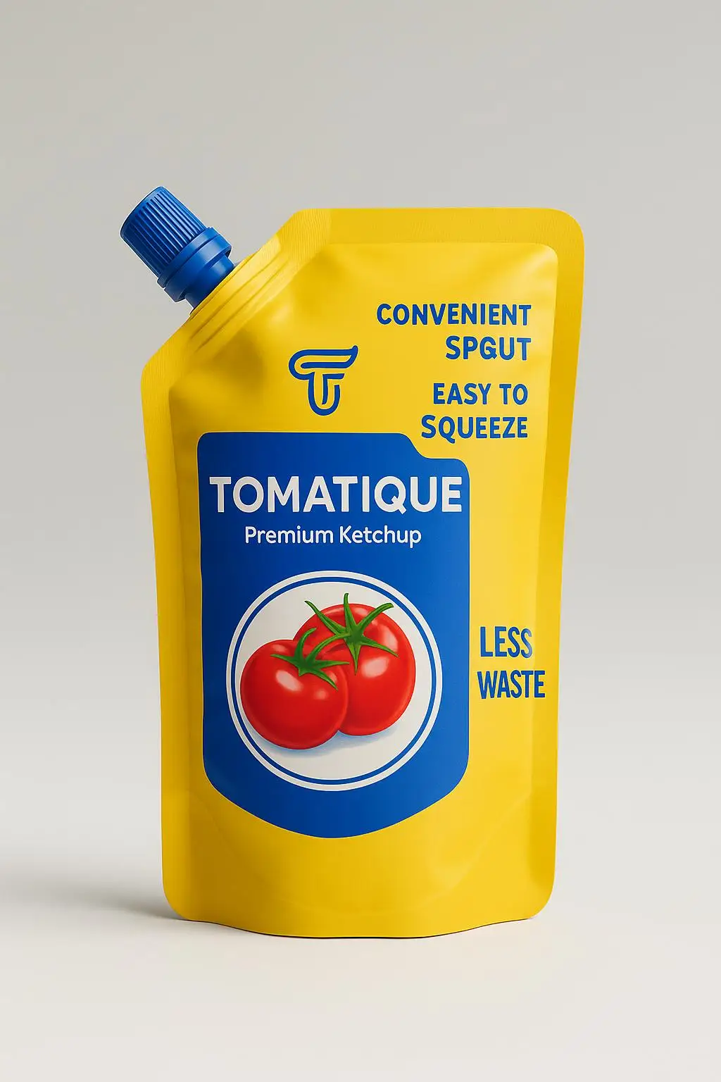Custom Printed High-Barrier Stand up Spout Pouch for Sauce, Ketchup, and Tomato Paste Packaging - detail 5