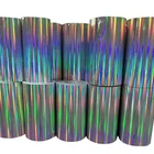 Holographic Adhesive Customizable Rainbow Colors Decorative Diffraction Holographic Film Self Adhesive