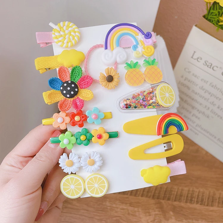 Children's Cute baby hairpins  Soft Rubber Toy  hair clip For Baby LovelyPrincess Duckbill Clips