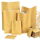 Paper Paper Bags Custom Printed Recyclable Kraft Paper Aluminium Foil Heat Seal Bag Food Packaging Pouch Bag