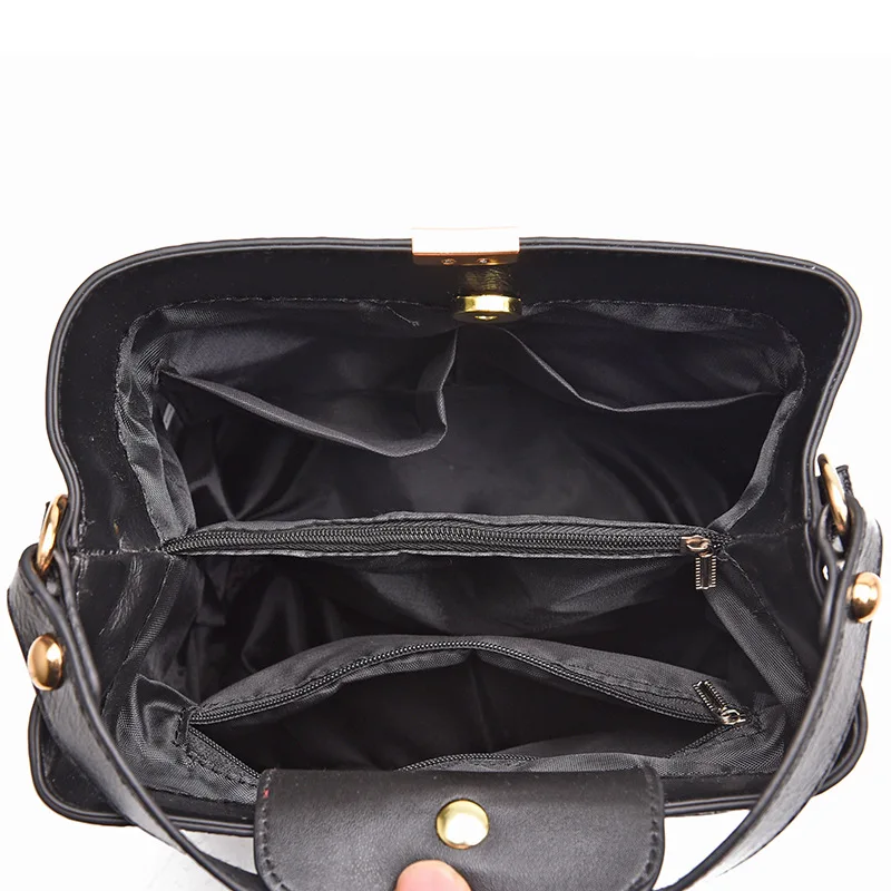 Retro Alligator Bag Women Handbags Big Capacity Bucket Bag Pu Leather Messenger Shoulder Bags