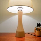 Bulb Lamp E27 Table Lamp Beech Wood E27 Bulb Restaurant Table Lamp Home Decorative Lamp With Lampshade