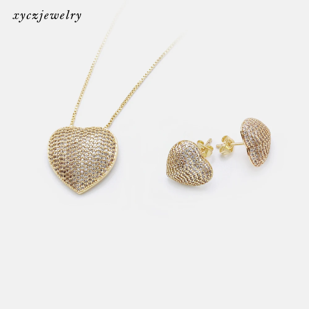 18k Gold Plated Heart Shaped Necklace 