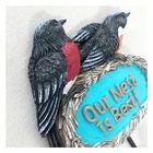 Animal Professional Manufacturer Animal Resin Crafts Resin Bird Hook Home Decoration