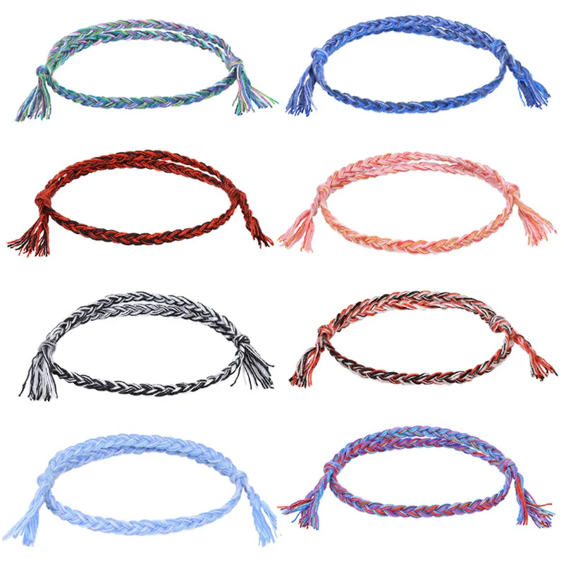 Adjustable Plain Wax Cord Rope Bracelets for DIY charm Bracelets  jewelry making Custom Thread String Knotted Woven Bracelets .jpg