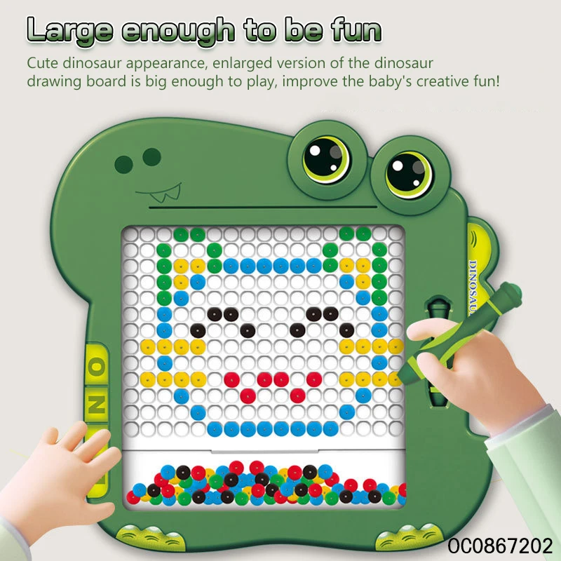 Beads and custom magnetic board fidget pen educational toys for kids drawing board