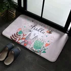 Family Mat Colorful Welcome Mat CHAKME Colorful Family Use Funny Polyester Bath Mat Home Decorative Bathmat