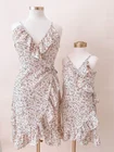 Mother 2021 Wholesale Family Matching Outfits Mommy And Me Dress Mother Daughter Custom Clothing