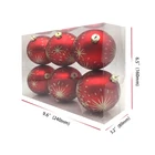 Christmas Ornament Ball Hot Sale 6cm 8cm 10cm Clear Plastic Christmas Ornaments Plastic Indoor Shatterproof Christmas Ball