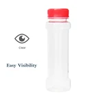 Clear 360Ml Plastic Pet Clear Bbq Salt And Pepper Shaker Empty Salt Bottle Spice Jar