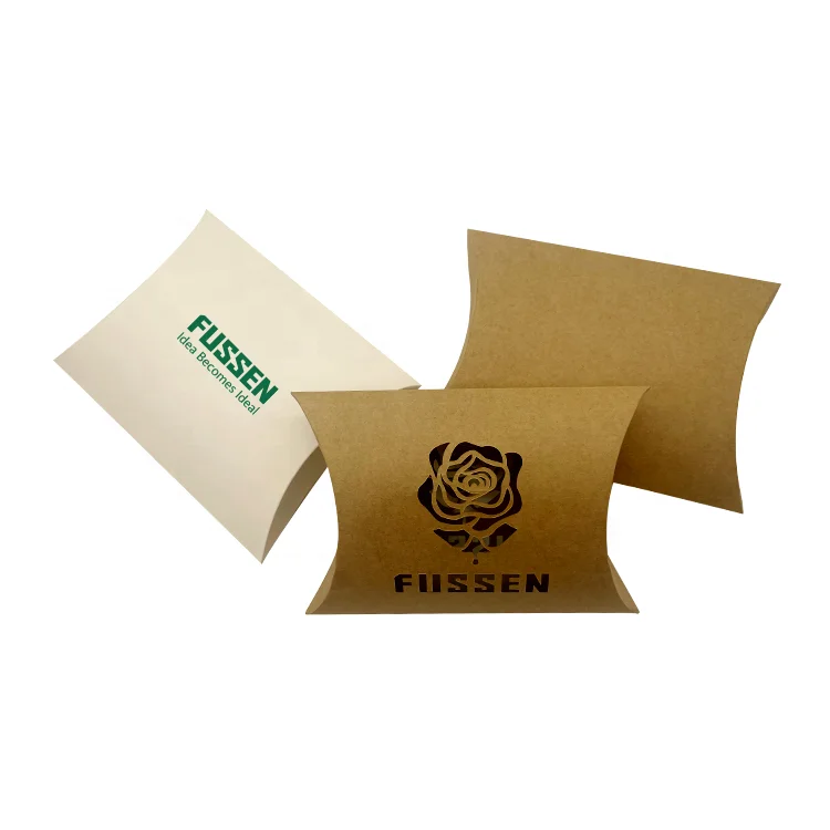 product custom logo high end art paper sponge lining pillow box for candy chocolate gift packaging-4
