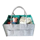 Baby Basket Bag Nursery Felt Baby Diaper Basket