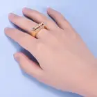 Heart Ring Gold Plated Heartringheart Duoying OEM Custom Heart Carved Name Ring Gold Plated Ring