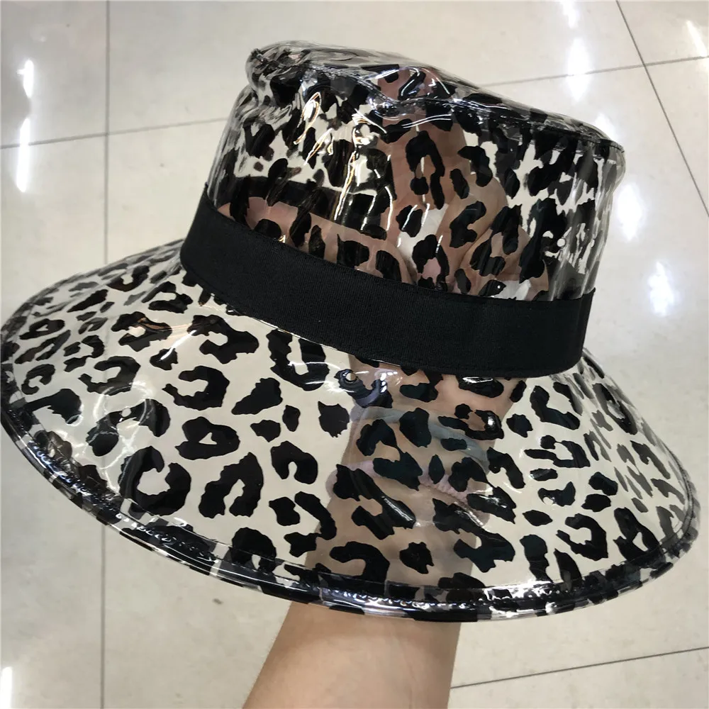 Leopard Pvc Bucket Hat For Women 2021 