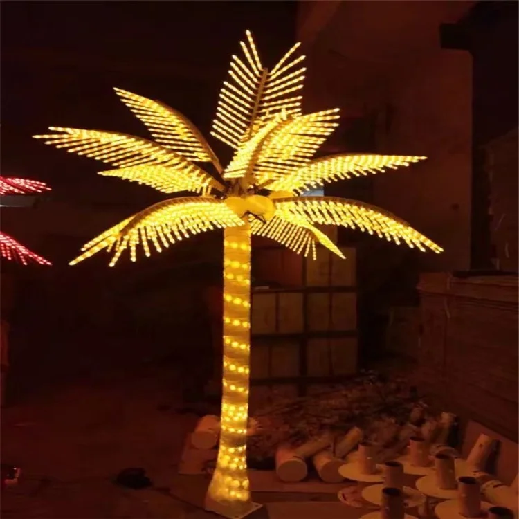 lighted palm tree home depot