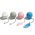Cat Usb Rechargeable Interactive Degree Automatic Rolling Ball Anti Break Bite Self Rotating Pet Cat Toy Ball