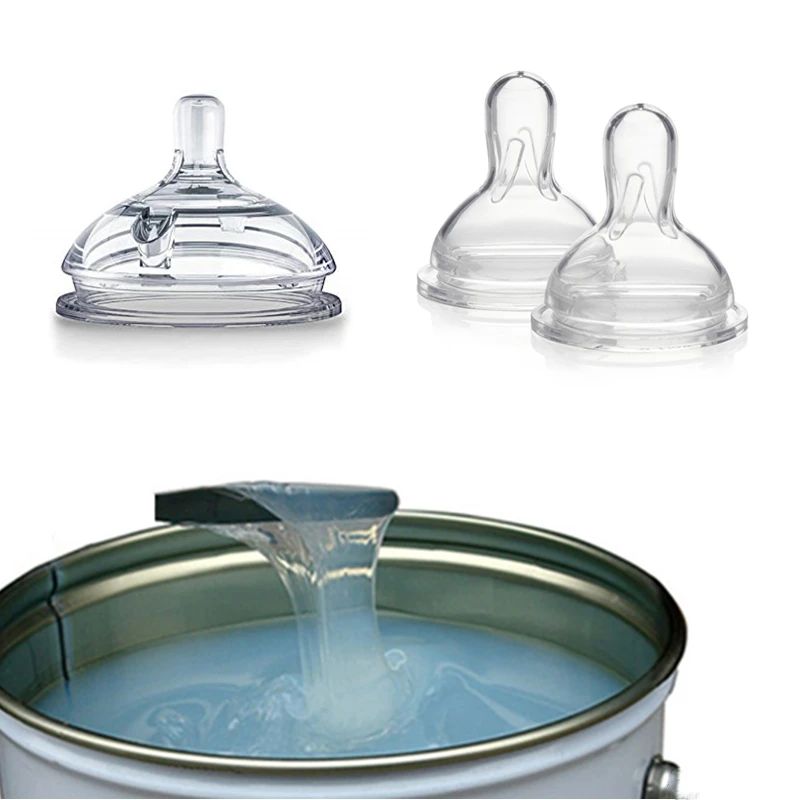 High Transparency LSR Liquid Silicone Rubber for Baby Products with 10-70 Shore Hardness and 1:1 Mixing Ratio