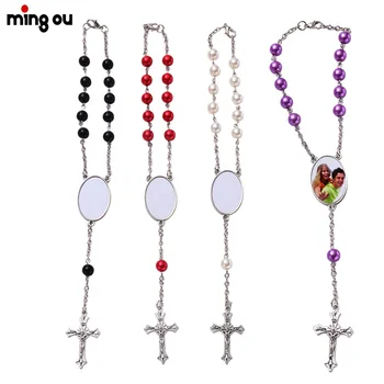 Fashion DIY Bracelet Prayer Beads Jewelry Sublimation Rosary Bracelet