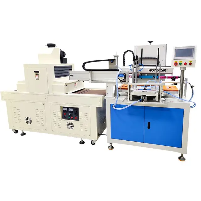 Automatic Plastic Ruler Screen Printer with UV Curing Machine for Screen Printing