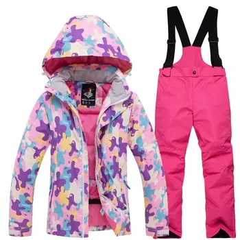 Parent Child Luxury Color Kid Ski Wear Jacket Suit One Piece Girl Size S Baby Snow Boy Snowsuit