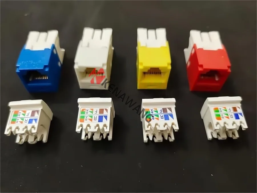 Network Tool Free Rj45 Cat6a Jack Connector Utp Module Socket Keystone