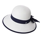 Hat Summer Women Paper Braid Foldable Sun-proof Floppy Straw Hat