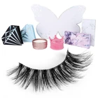 Wholesale Band Hand Made Type Eyelashes Wholesale Private Label Hand Made Strip Mink Effect 3d Silk Eyelashes Clear Band