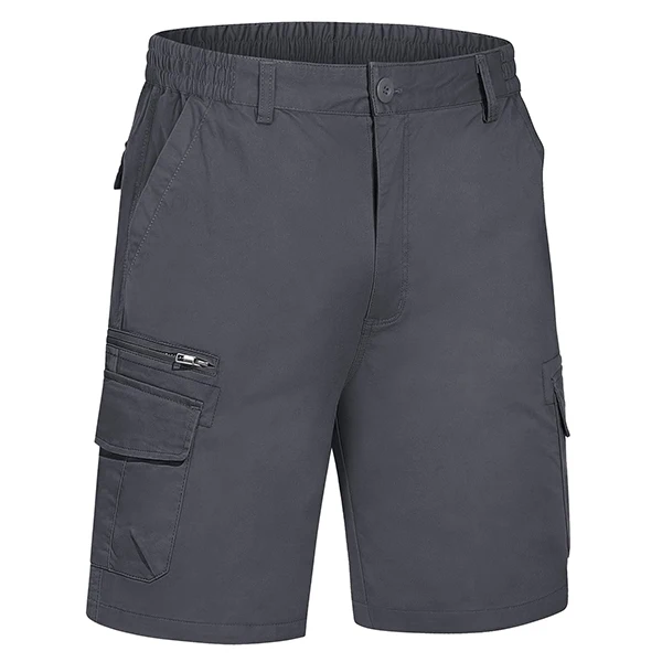 Men's Cotton Hunting Cargo Shorts Rip-stop Hiking Fishing Casual Work Shorts 7 Pockets Short Pants
