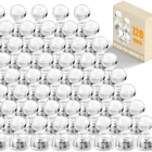Fridge Magnets Manufactures Logo Tiny Plain Family Crystal Clear 3D Glass Fridge Magnets